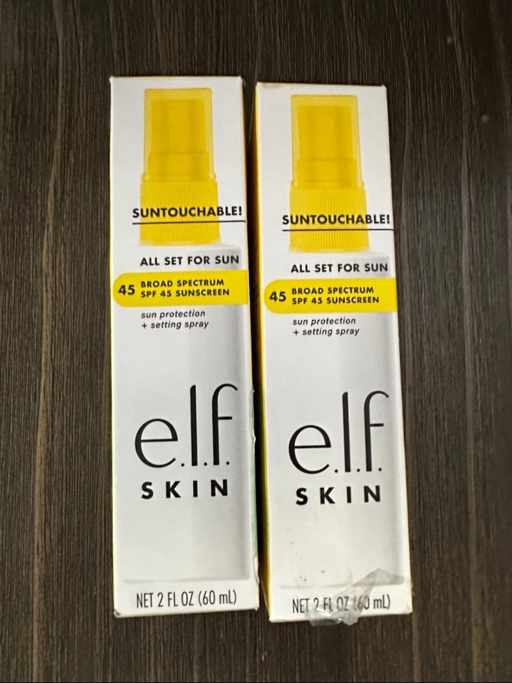Skin Suntouchable! Broad Spectrum SPF 45 Setting Spray - Yellow